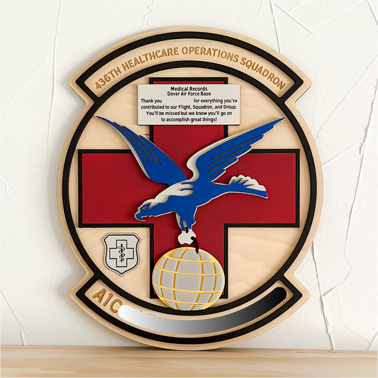 Military Going Away Gift for PCS - Patch Shape